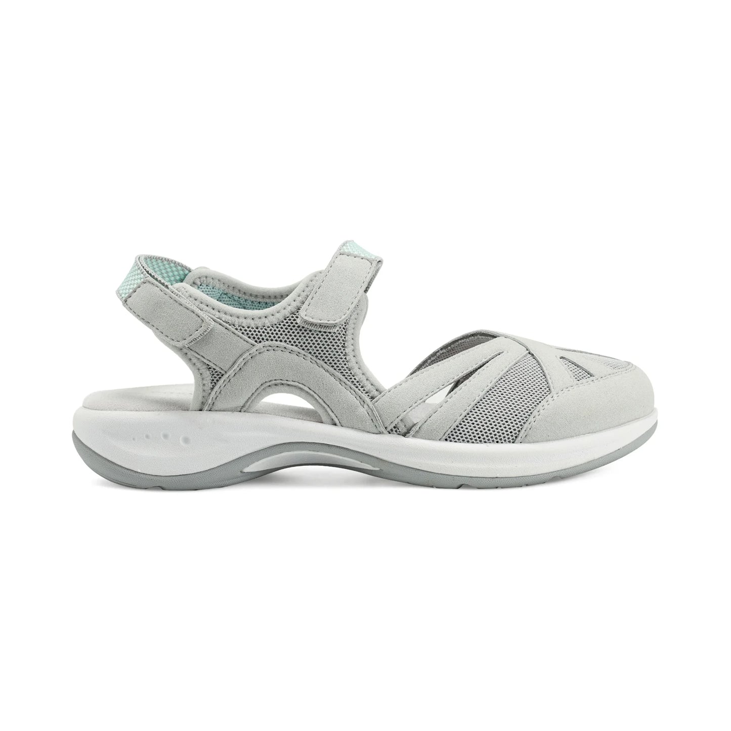 Easy Spirit Ladies Sandals Seelora2 - Light Grey - Sole Therapy