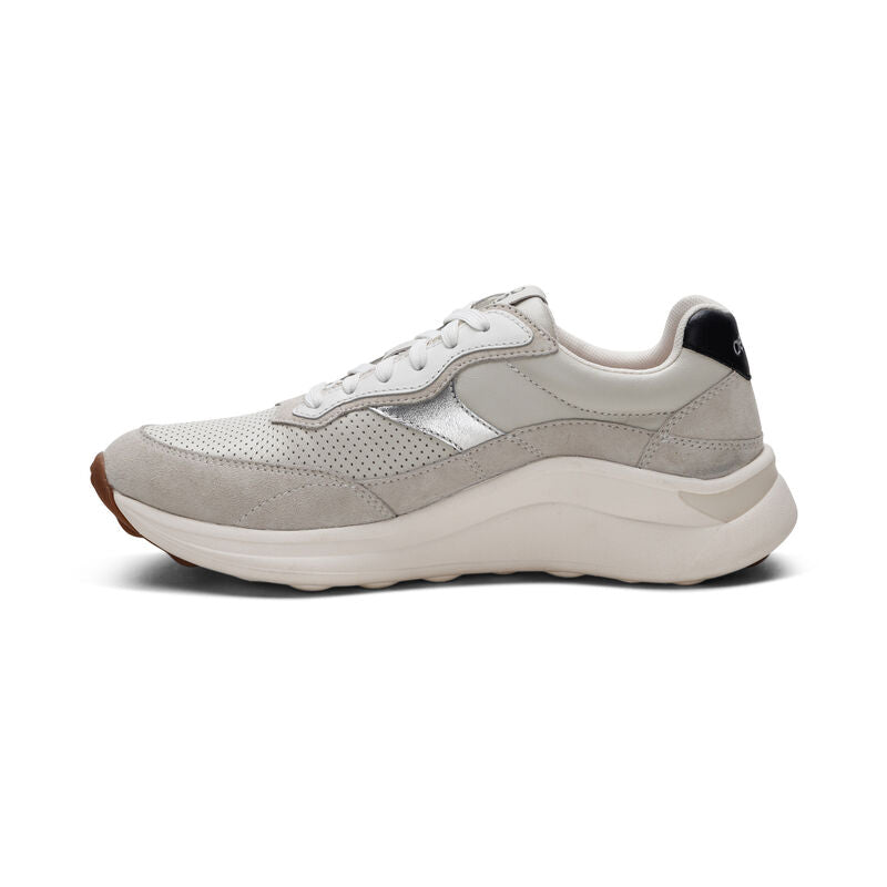Emily Lace Up Sneakers Chalk - Sole Therapy