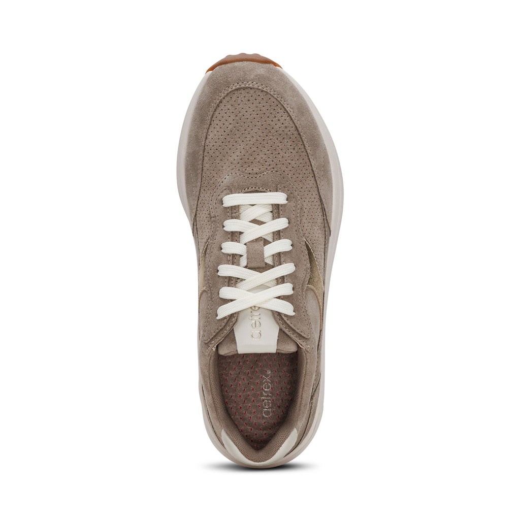 Emily Lace Up Sneakers Taupe - Sole Therapy