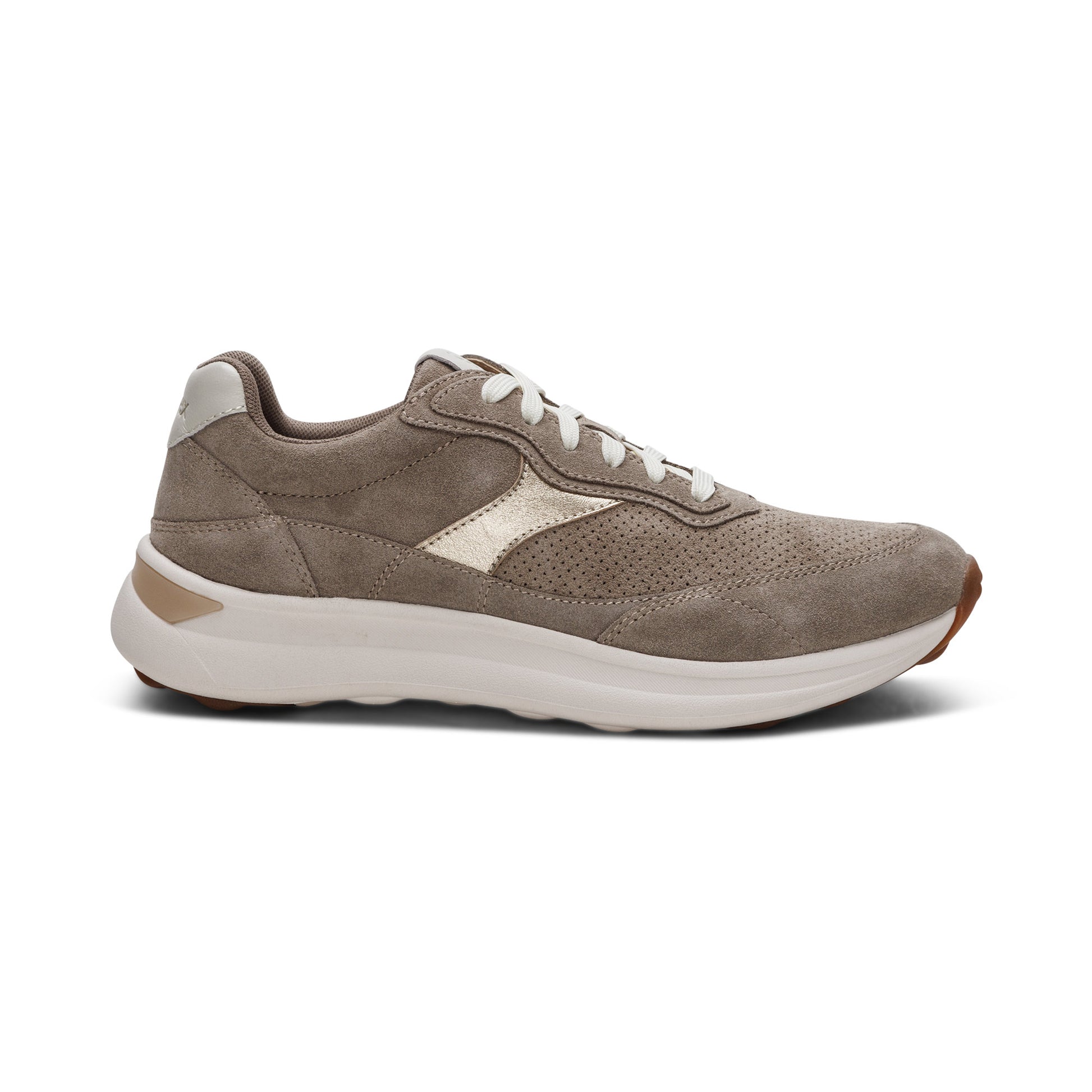 Emily Lace Up Sneakers Taupe - Sole Therapy