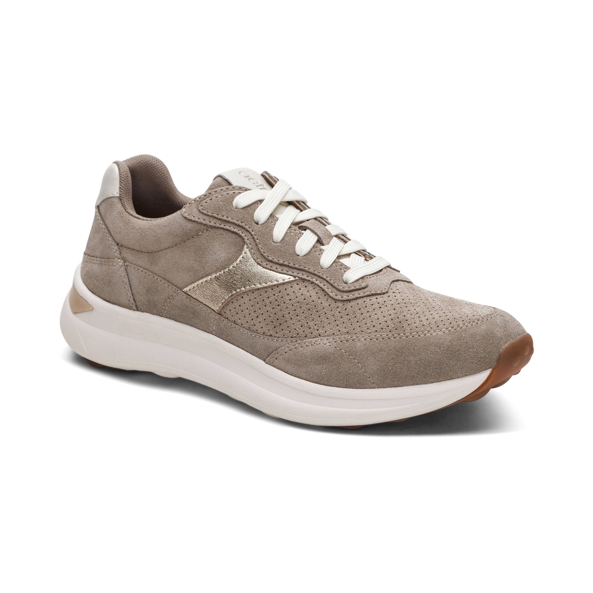 Emily Lace Up Sneakers Taupe - Sole Therapy