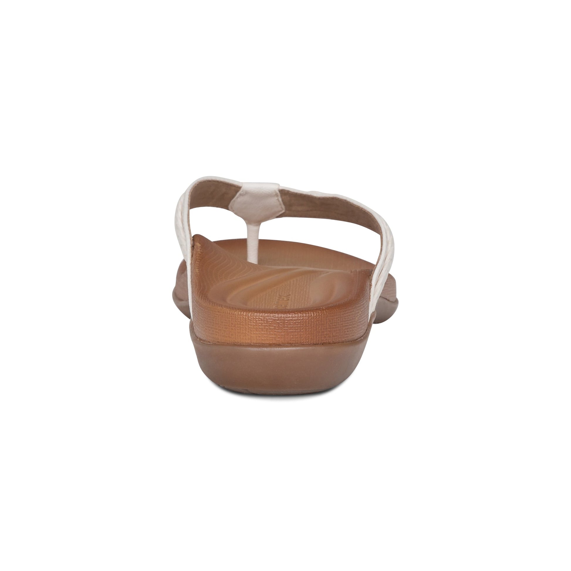 Emmy Braided Thong Sandals White - Sole Therapy
