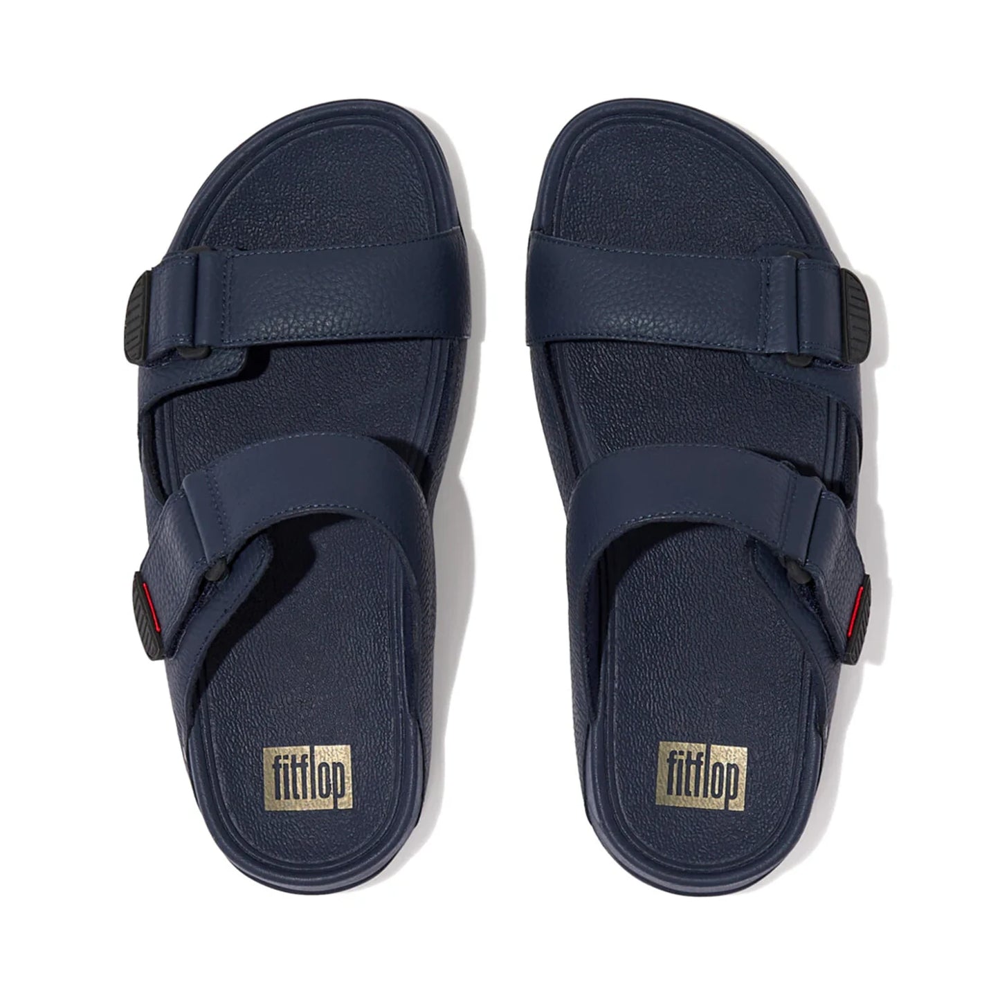 FITFLOP MENS GOGH MOC SLIDES - NAVY - Sole Therapy
