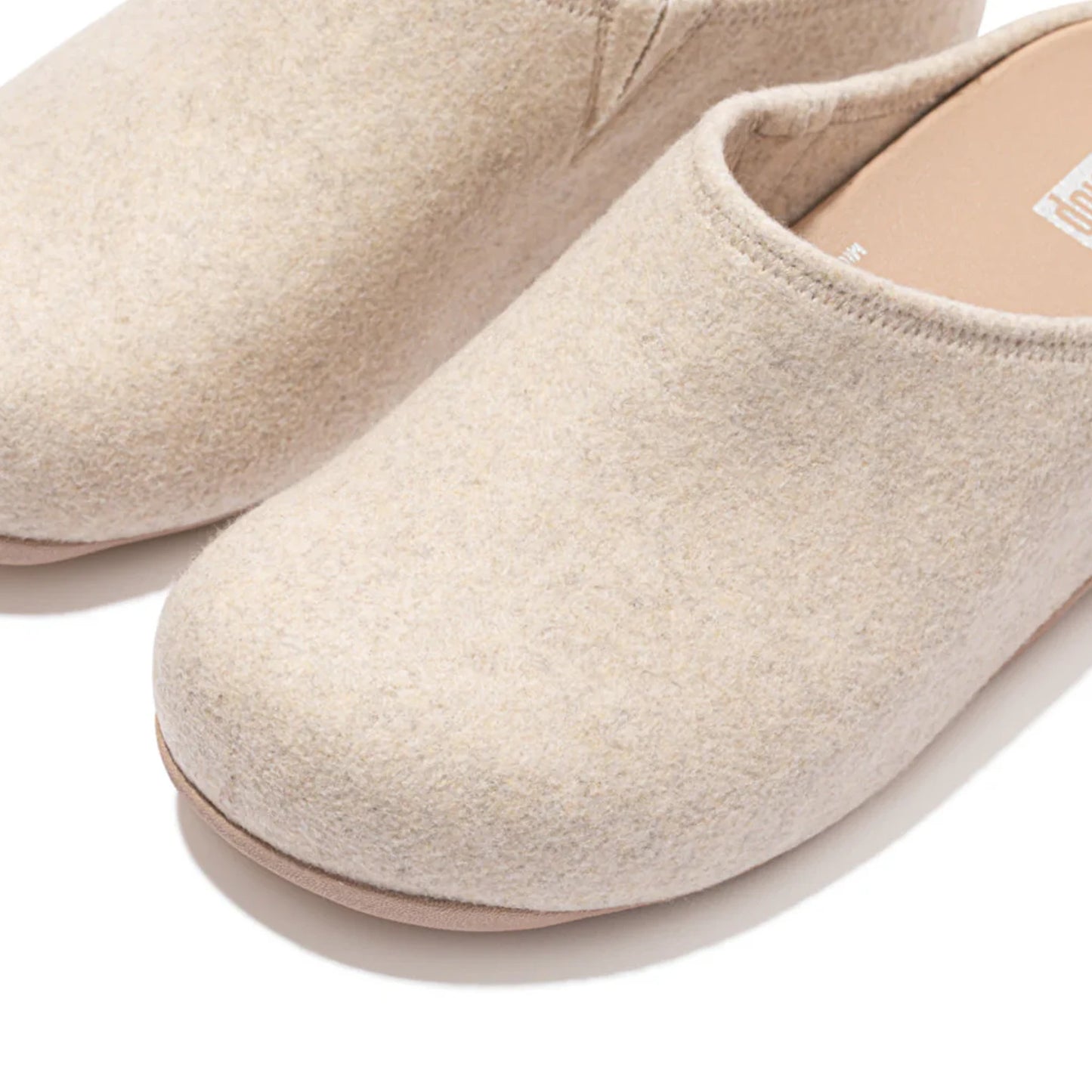 FITFLOP WOMENS SHUV FELT CLOGS - WHITE - Sole Therapy
