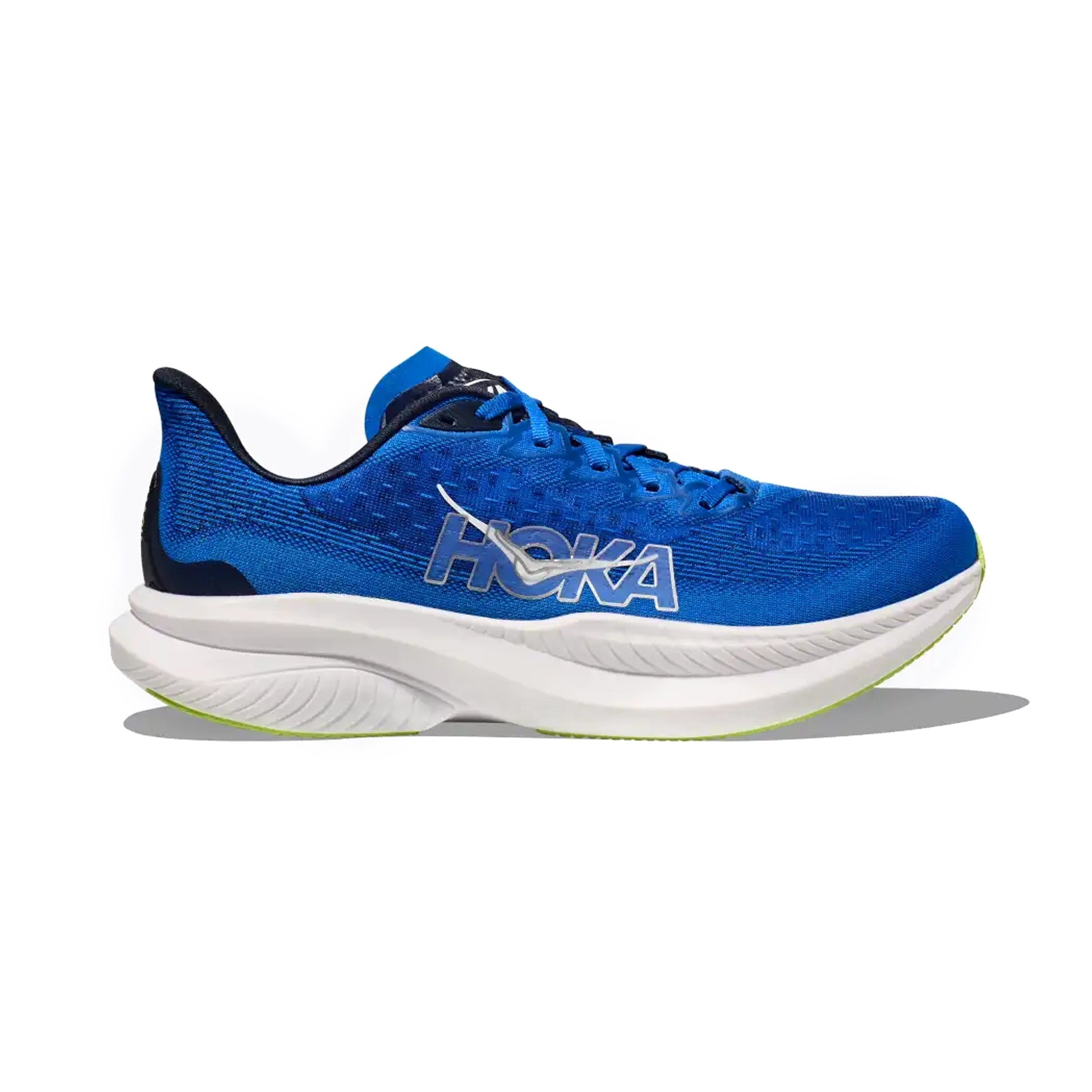 HOKA MENS RUNNING SHOES MACH6 ELECTRIC COBALT/VARSITY NAVY - Sole Therapy