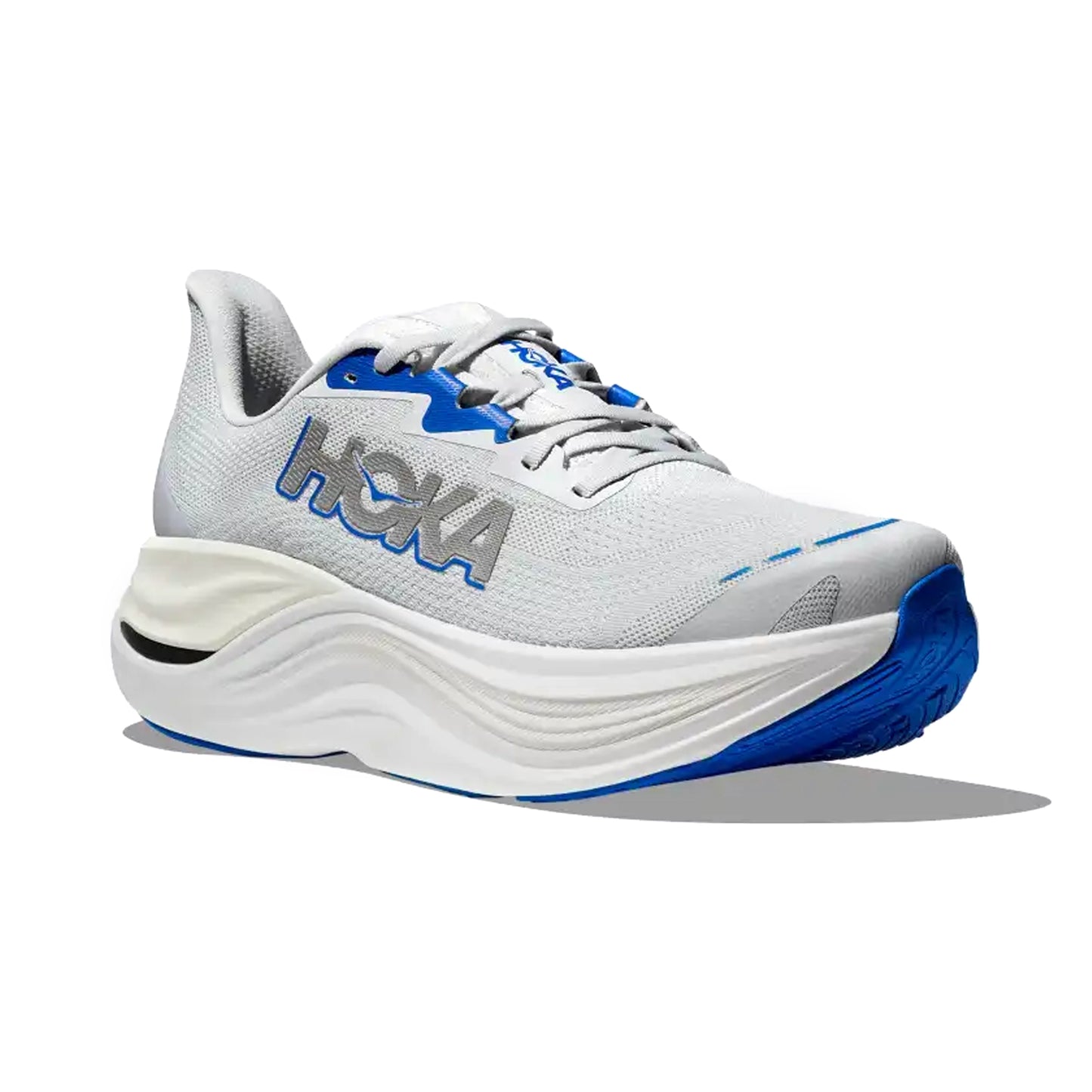 HOKA MENS RUNNING SHOES SKYWARDX COSMIC GREY/SILVER - Sole Therapy