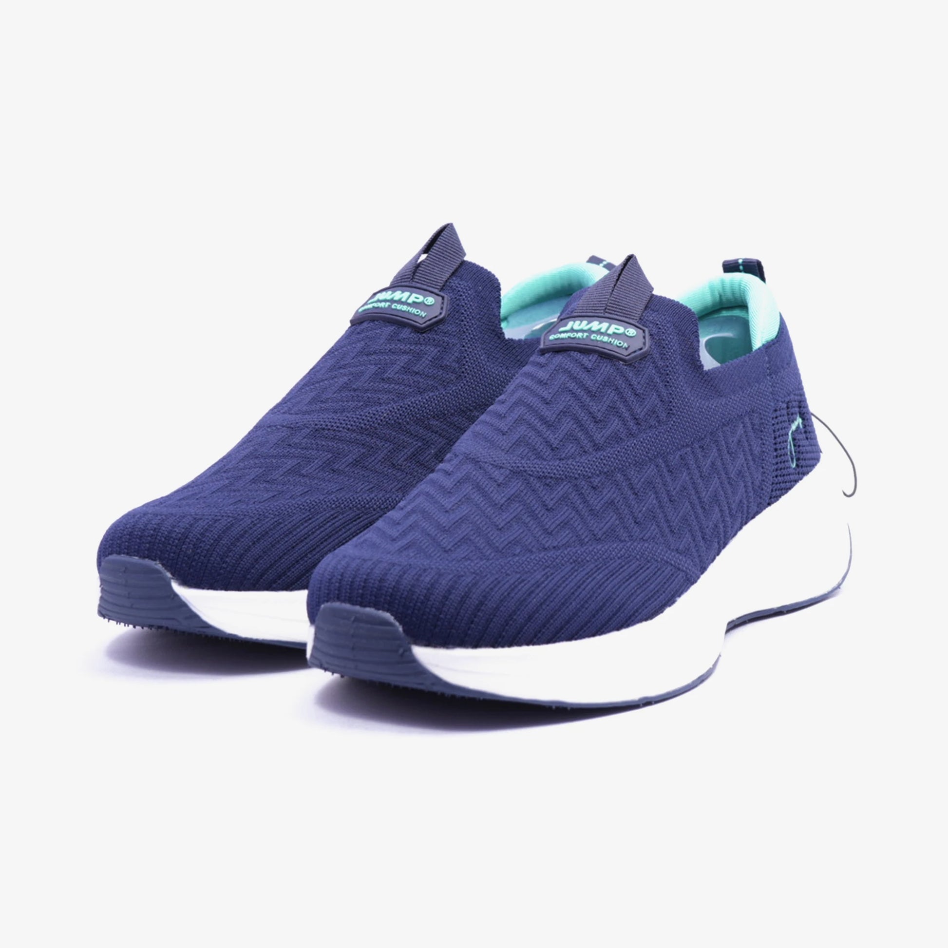 JUMP Stylish and comfortable Walking Shoes Womens Navy- Green - Sole Therapy