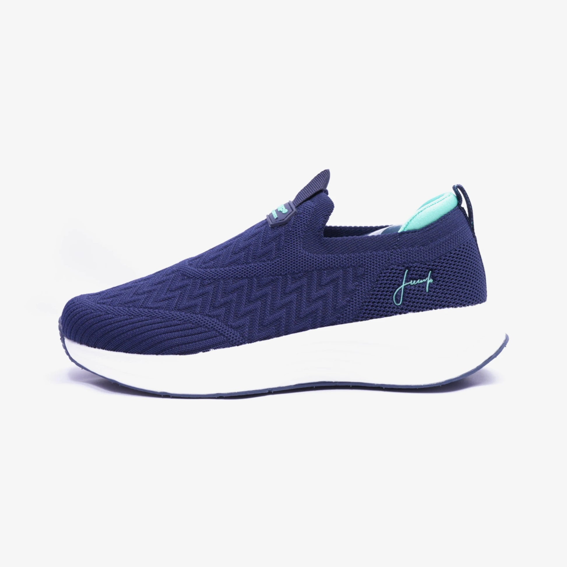 JUMP Stylish and comfortable Walking Shoes Womens Navy- Green - Sole Therapy