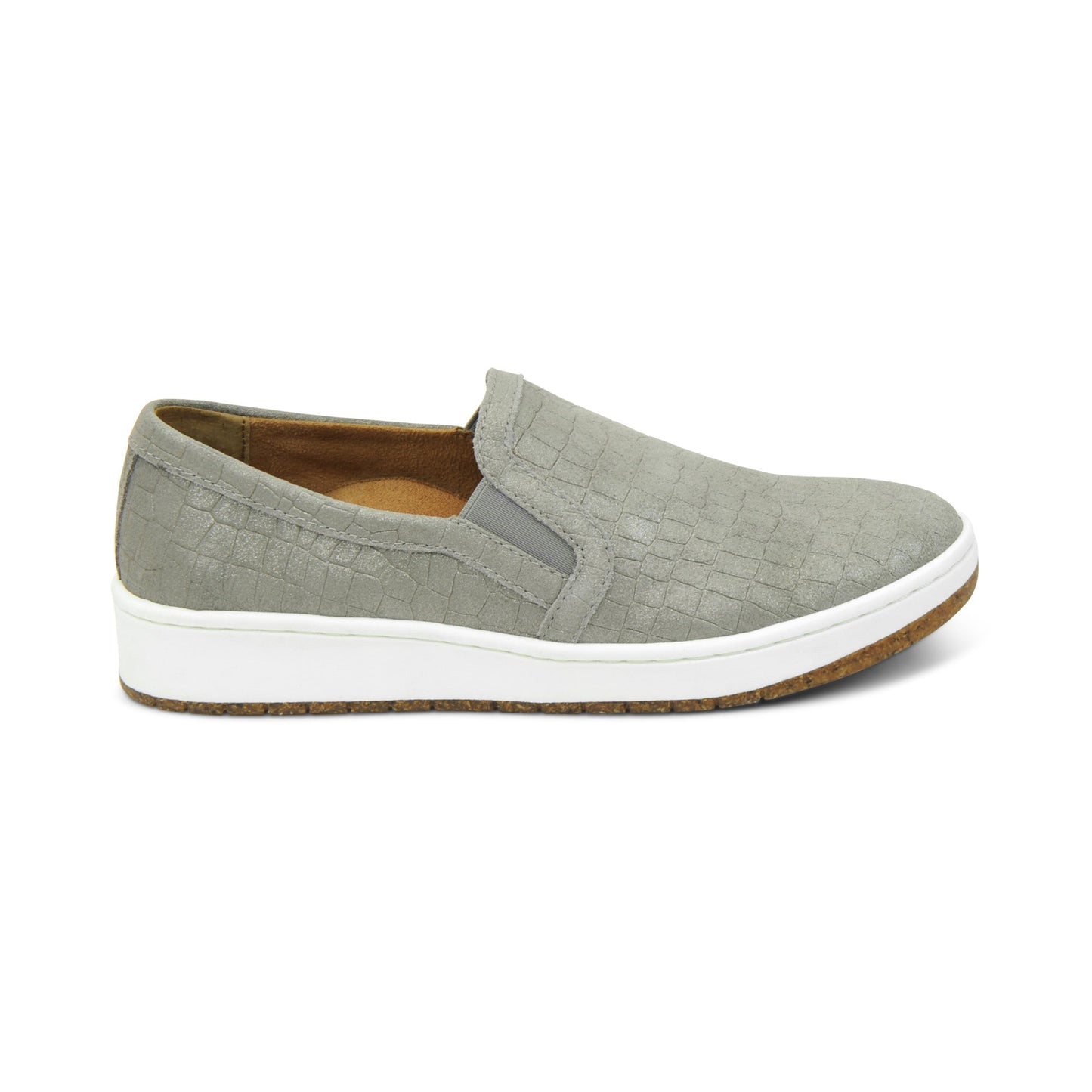 Kenzie Slip-On Comfort Sneakers taupe Croc - Sole Therapy
