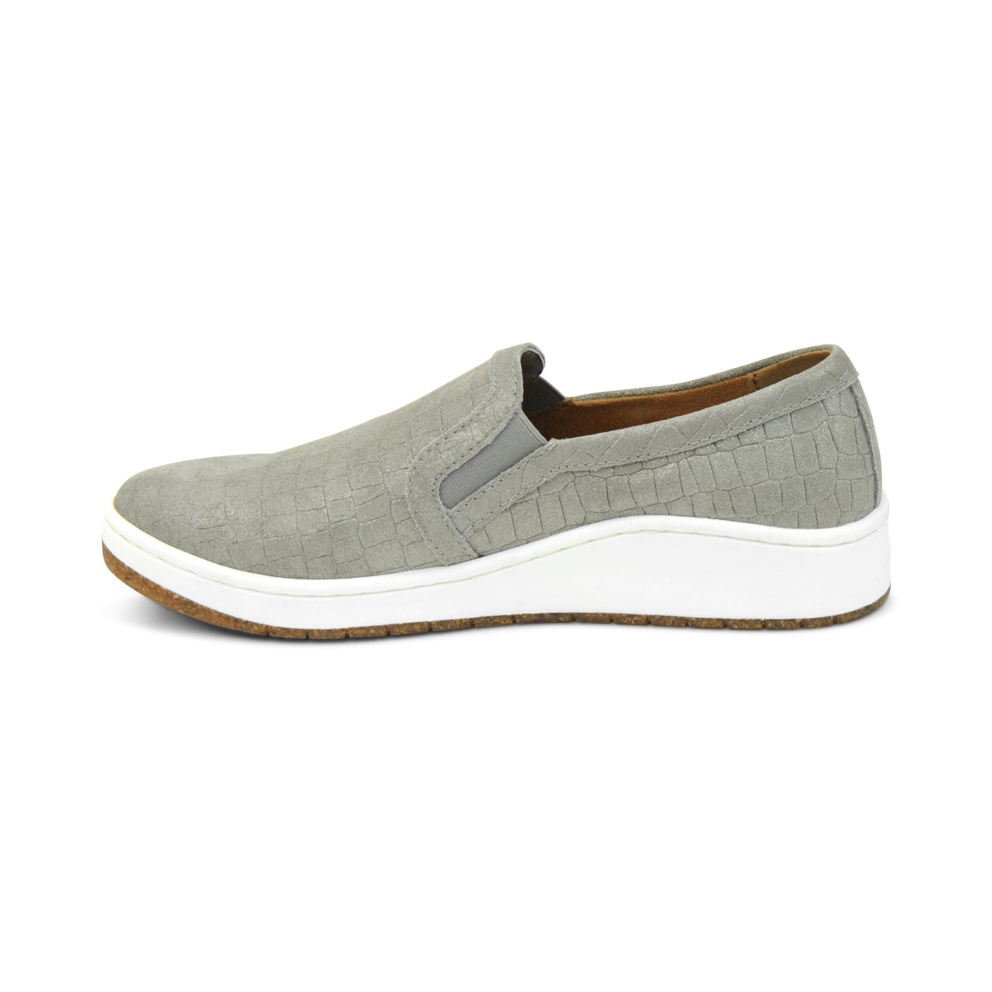 Kenzie Slip-On Comfort Sneakers taupe Croc - Sole Therapy