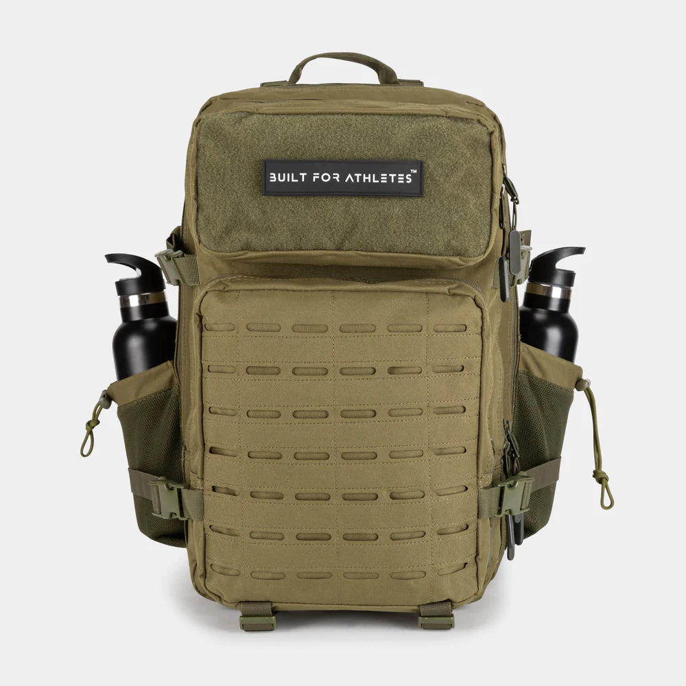 LARGE GYM BACKPACK BUILT FOR ATHLETES ARMY GREEN - Sole Therapy