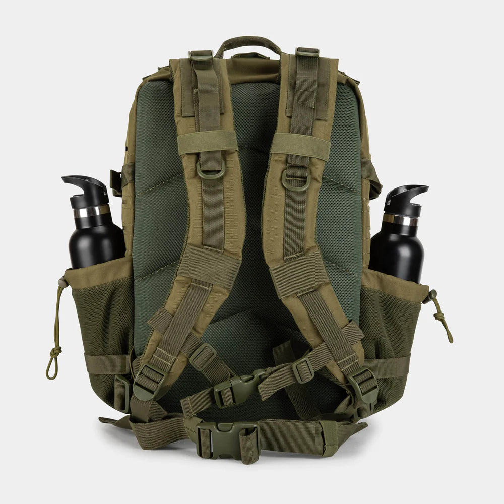 LARGE GYM BACKPACK BUILT FOR ATHLETES ARMY GREEN - Sole Therapy