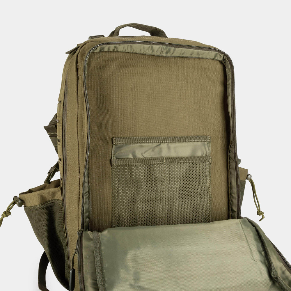 LARGE GYM BACKPACK BUILT FOR ATHLETES ARMY GREEN - Sole Therapy