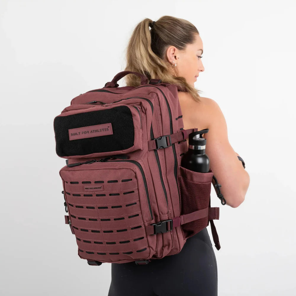LARGE GYM BACKPACK BUILT FOR ATHLETES BURGUNDY - Sole Therapy