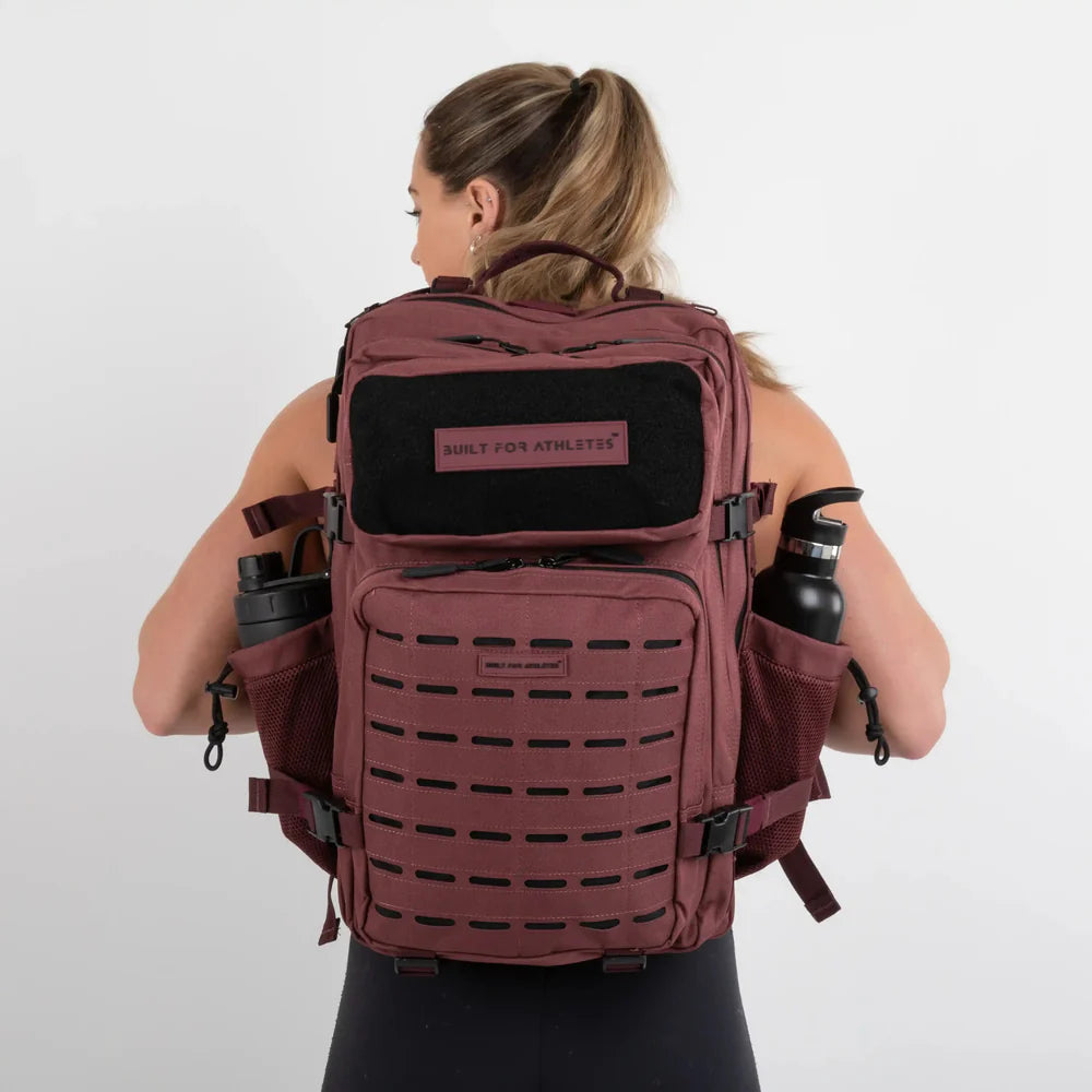 LARGE GYM BACKPACK BUILT FOR ATHLETES BURGUNDY - Sole Therapy