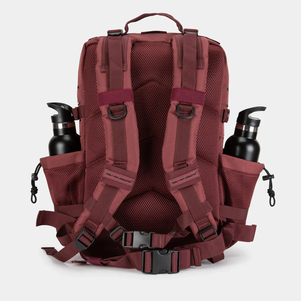 LARGE GYM BACKPACK BUILT FOR ATHLETES BURGUNDY - Sole Therapy