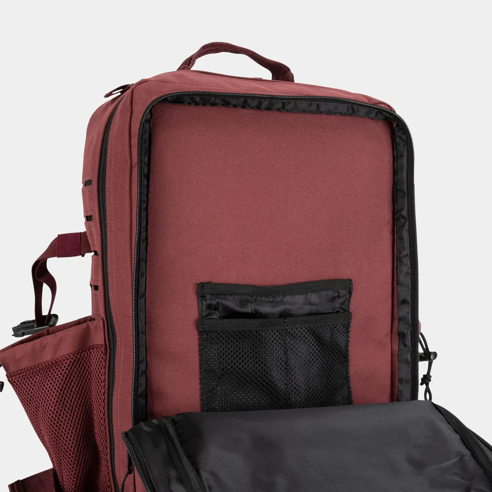 LARGE GYM BACKPACK BUILT FOR ATHLETES BURGUNDY - Sole Therapy