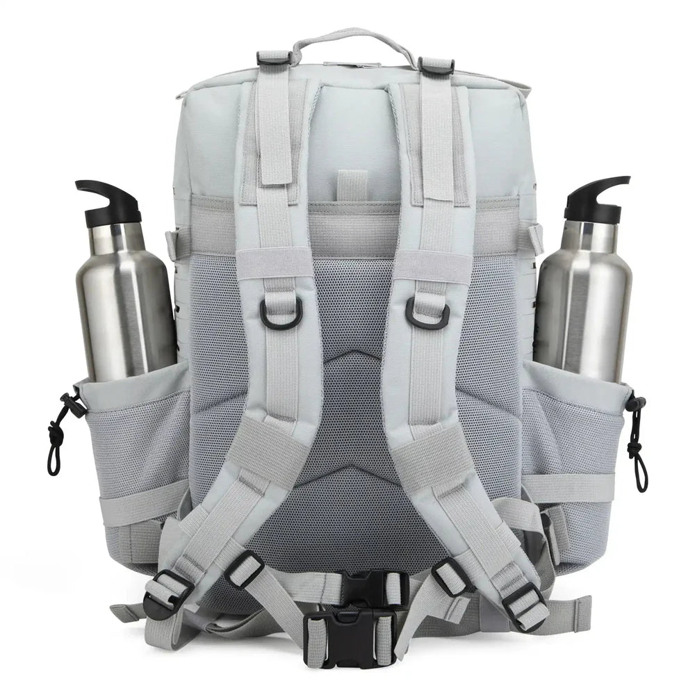LARGE GYM BACKPACK BUILT FOR ATHLETES GREY YELLOW - Sole Therapy