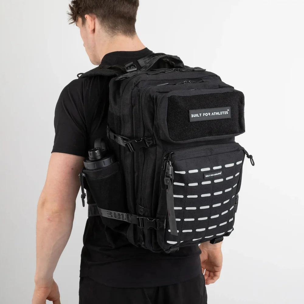 LARGE GYM BACKPACK BUILT FOR ATHLETES MONO CHROME - Sole Therapy