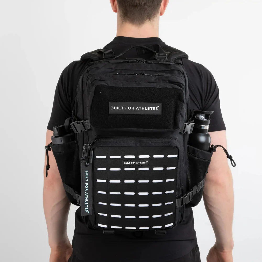 LARGE GYM BACKPACK BUILT FOR ATHLETES MONO CHROME - Sole Therapy