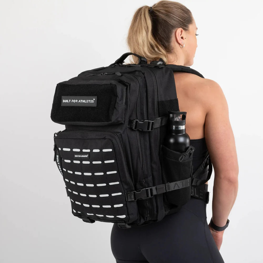 LARGE GYM BACKPACK BUILT FOR ATHLETES MONO CHROME - Sole Therapy