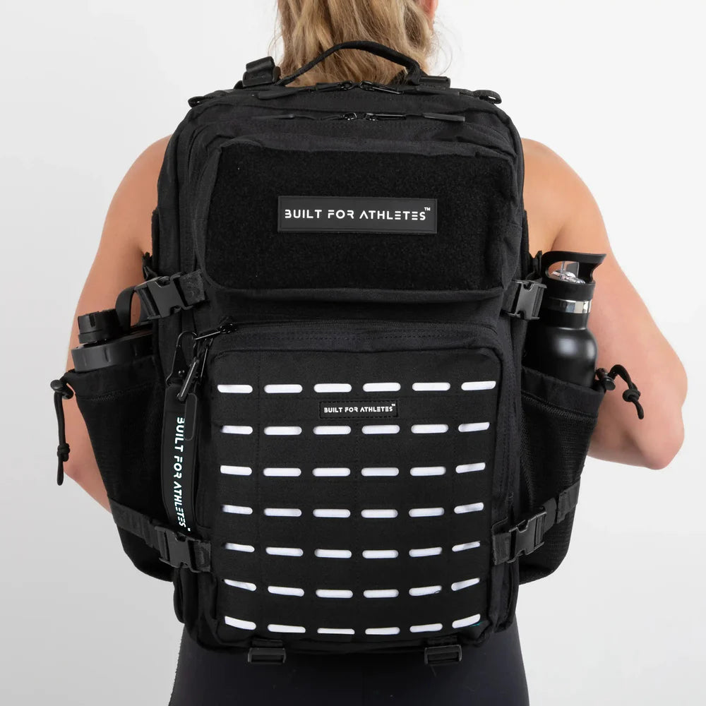 LARGE GYM BACKPACK BUILT FOR ATHLETES MONO CHROME - Sole Therapy