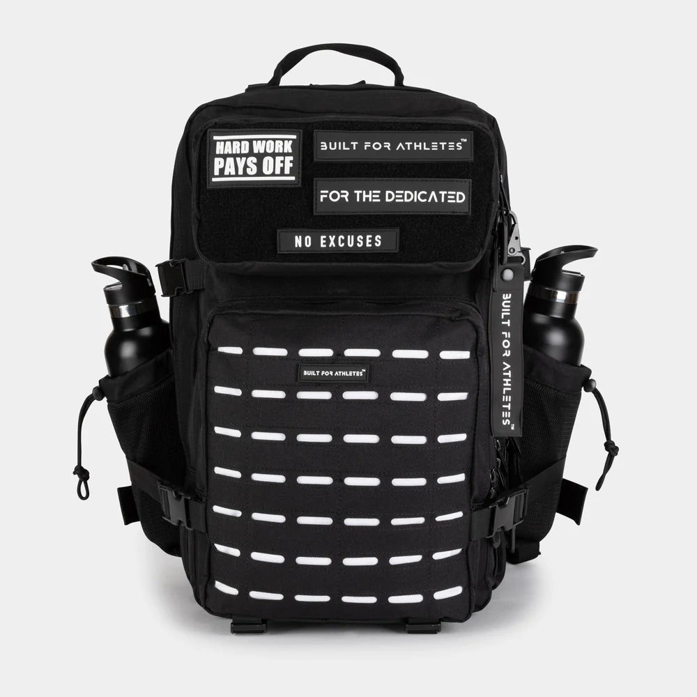 LARGE GYM BACKPACK BUILT FOR ATHLETES MONO CHROME - Sole Therapy