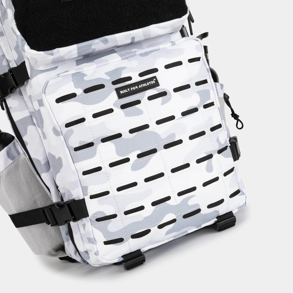 LARGE GYM BACKPACK BUILT FOR ATHLETES WHITE CAMO - Sole Therapy