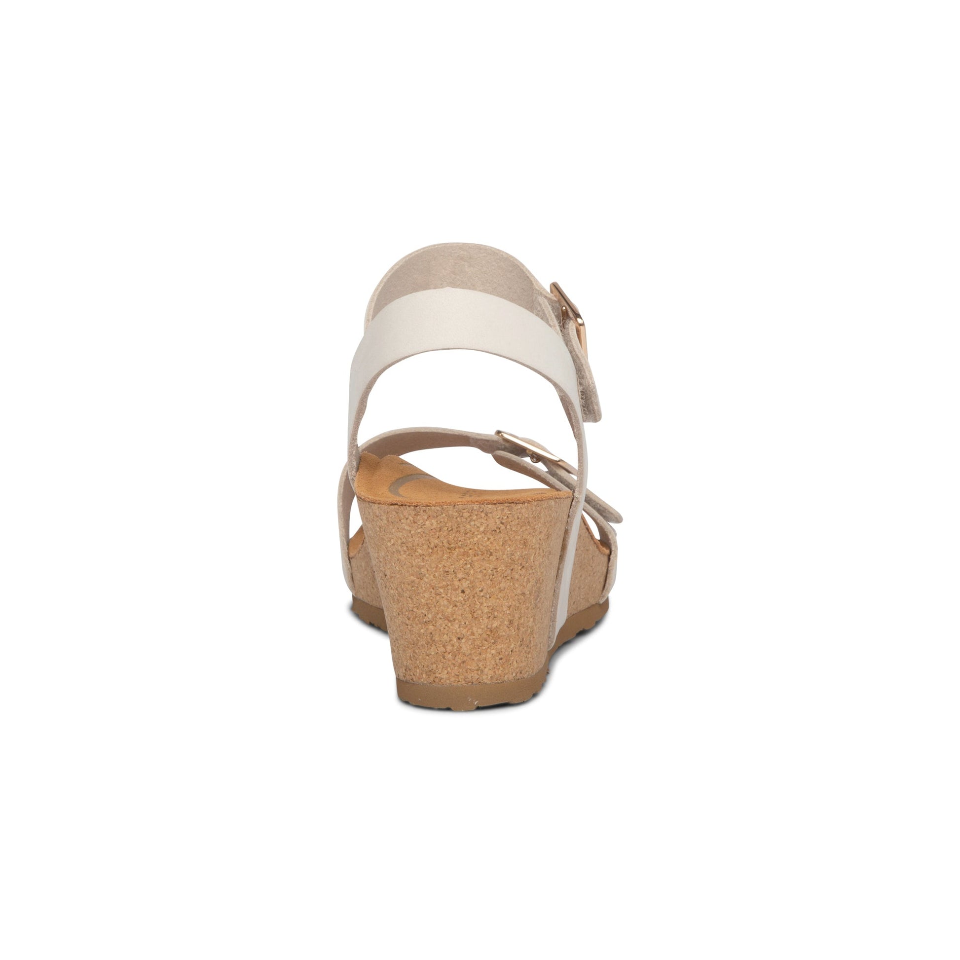 Lexa Quarter Strap Wedge Sandals Ivory - Sole Therapy