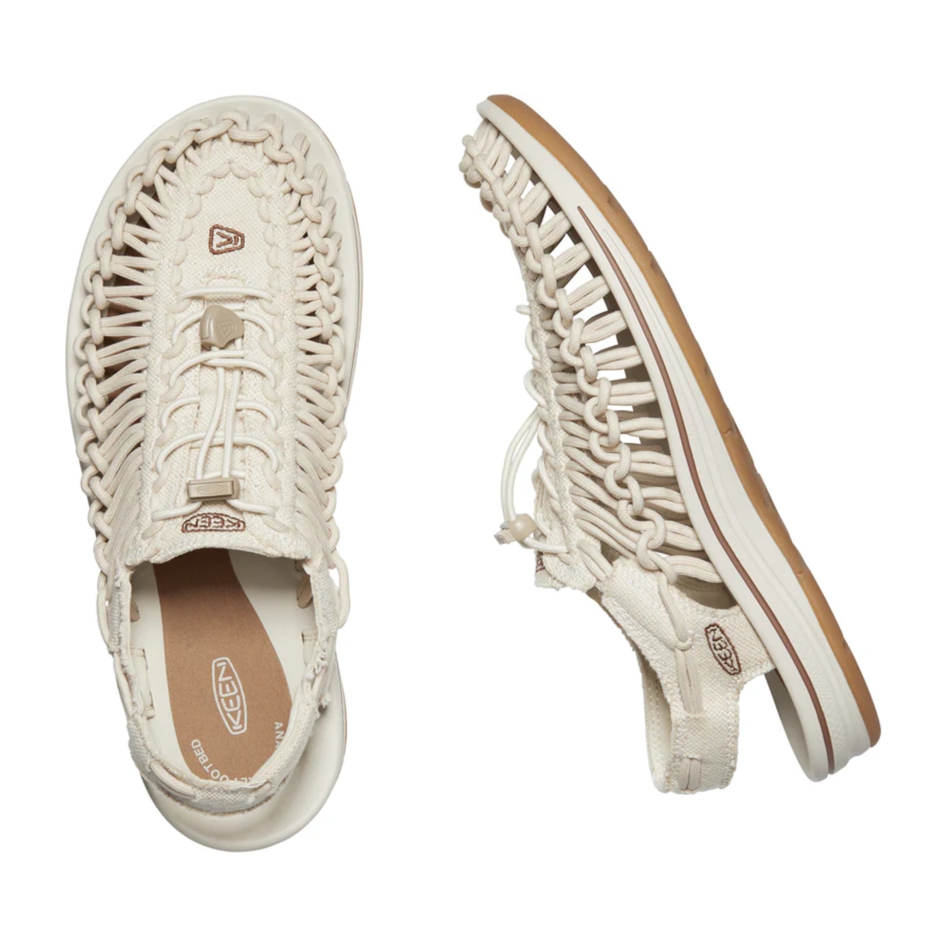 MEN UNEEK SANDALS NATURAL CANVAS/BIRCH - Sole Therapy