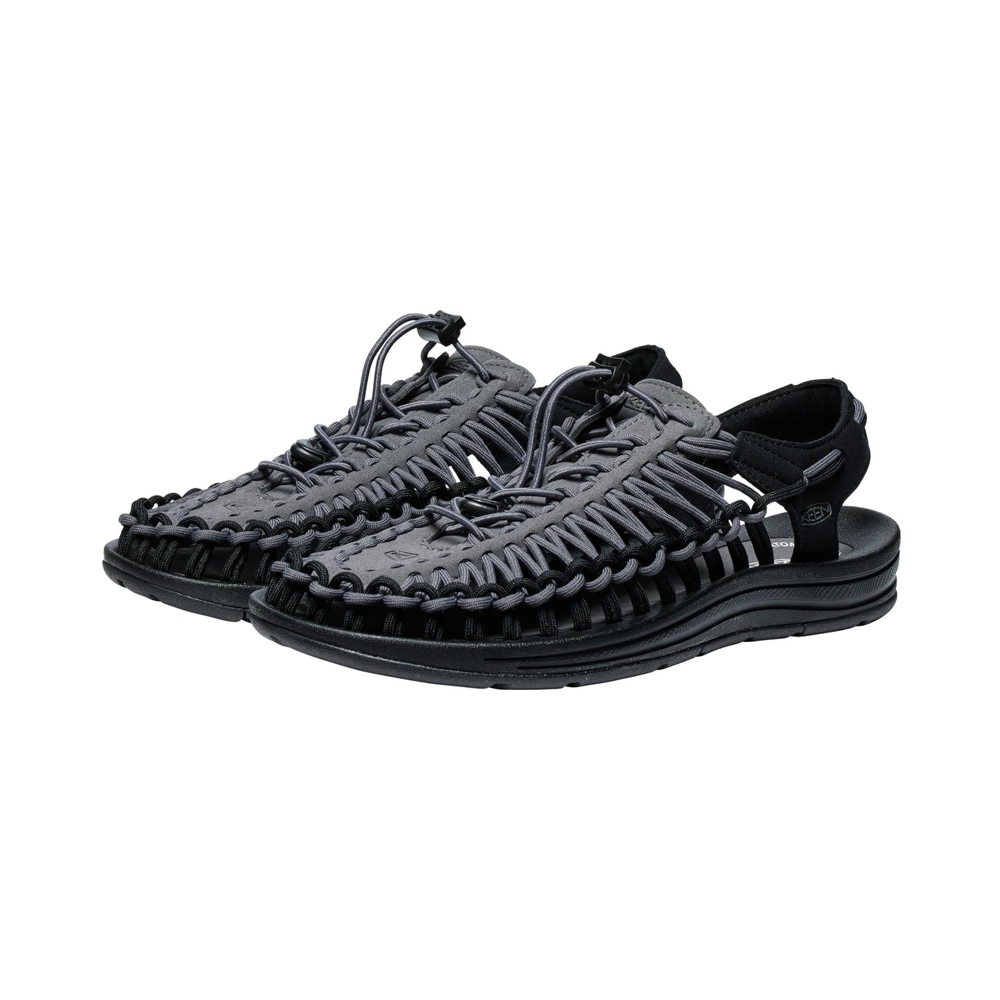 MENS UNEEK FLAT SANDALS MAGNET/STEEL GREY - Sole Therapy