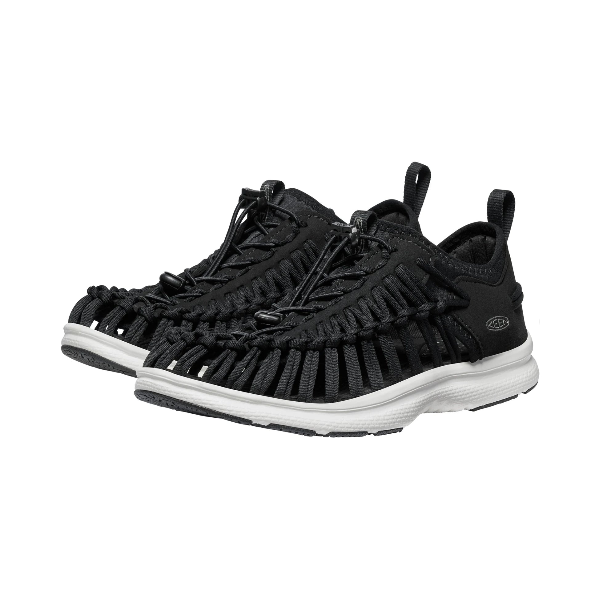 MENS UNEEK O3 FLAT SANDALS BLACK /STAR WHITE - Sole Therapy