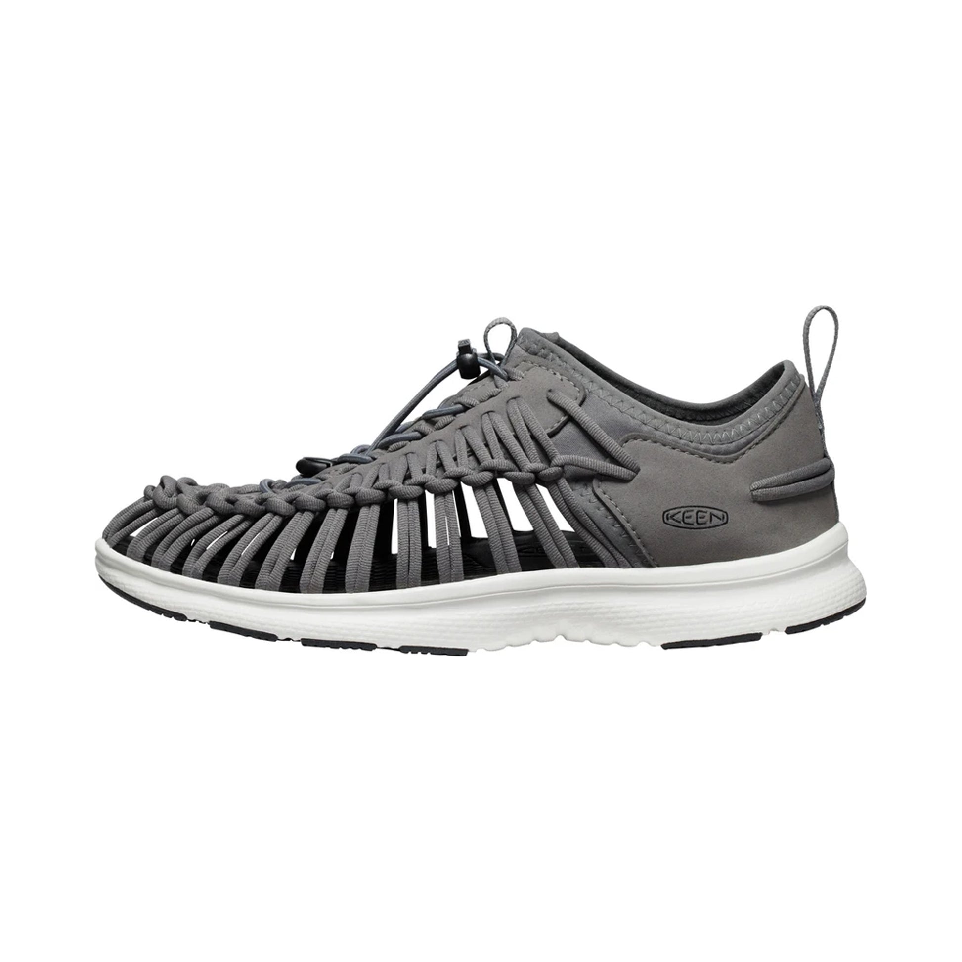 MENS UNEEK O3 FLAT SANDALS GREY/STAR WHITE - Sole Therapy