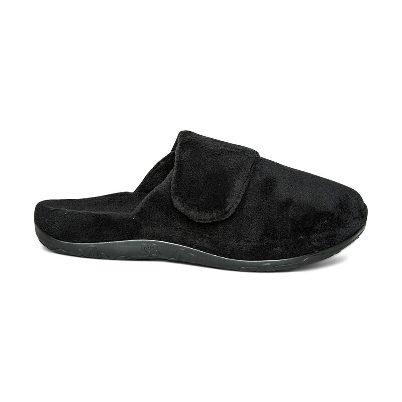 Mandy Closed Toe Slipper Black - Sole Therapy