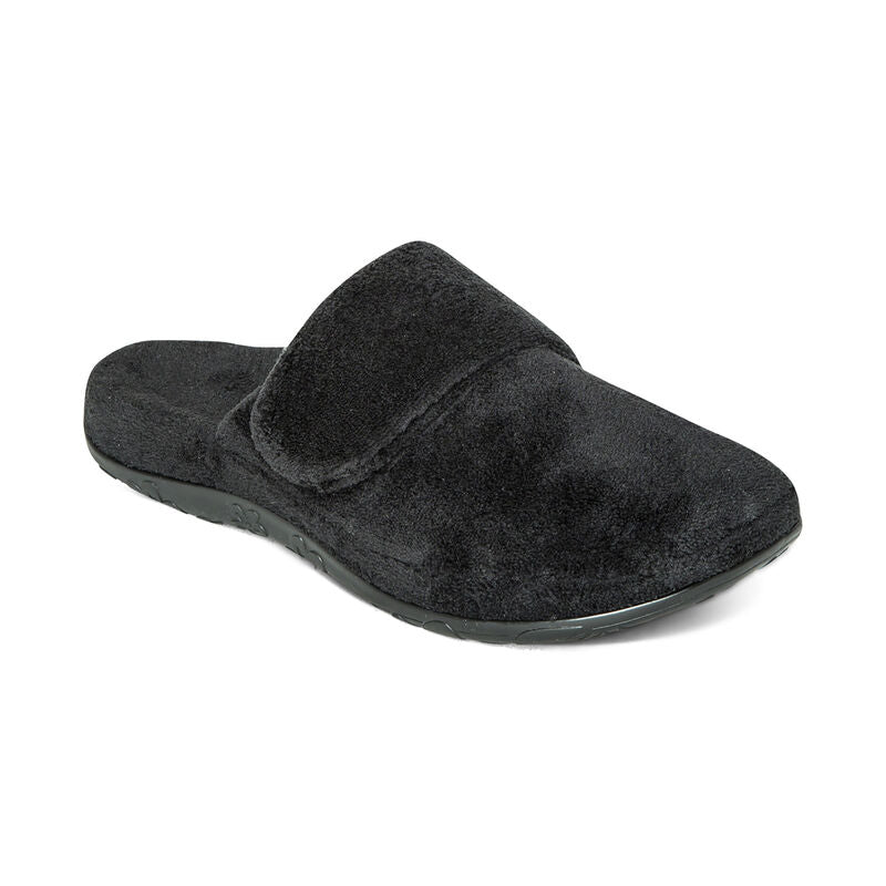 Mandy Closed Toe Slipper Black - Sole Therapy