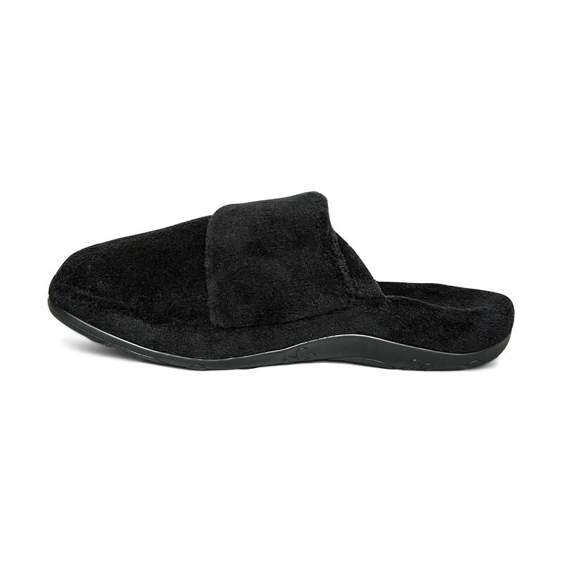 Mandy Closed Toe Slipper Black - Sole Therapy