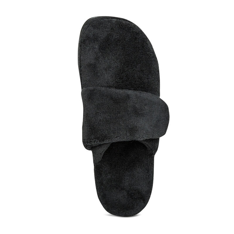 Mandy Closed Toe Slipper Black - Sole Therapy