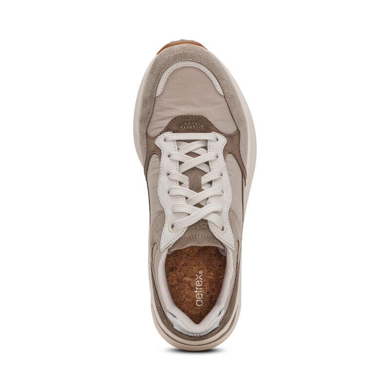 Molly Lace Up Women Sneakers Taupe - Sole Therapy