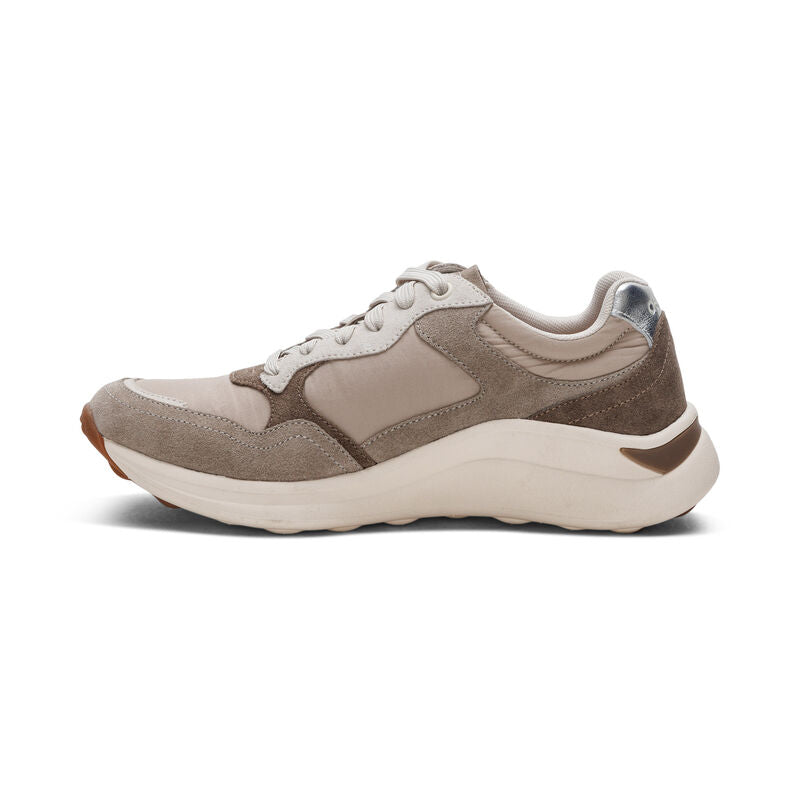 Molly Lace Up Women Sneakers Taupe - Sole Therapy
