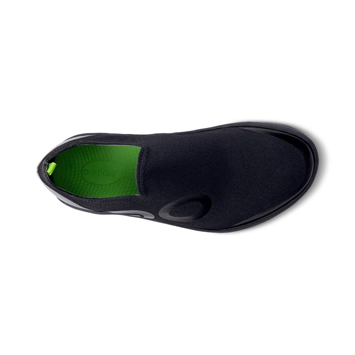 OOFOS MEN'S OOMG EEZE LOW  SHOES- BLACK - Sole Therapy
