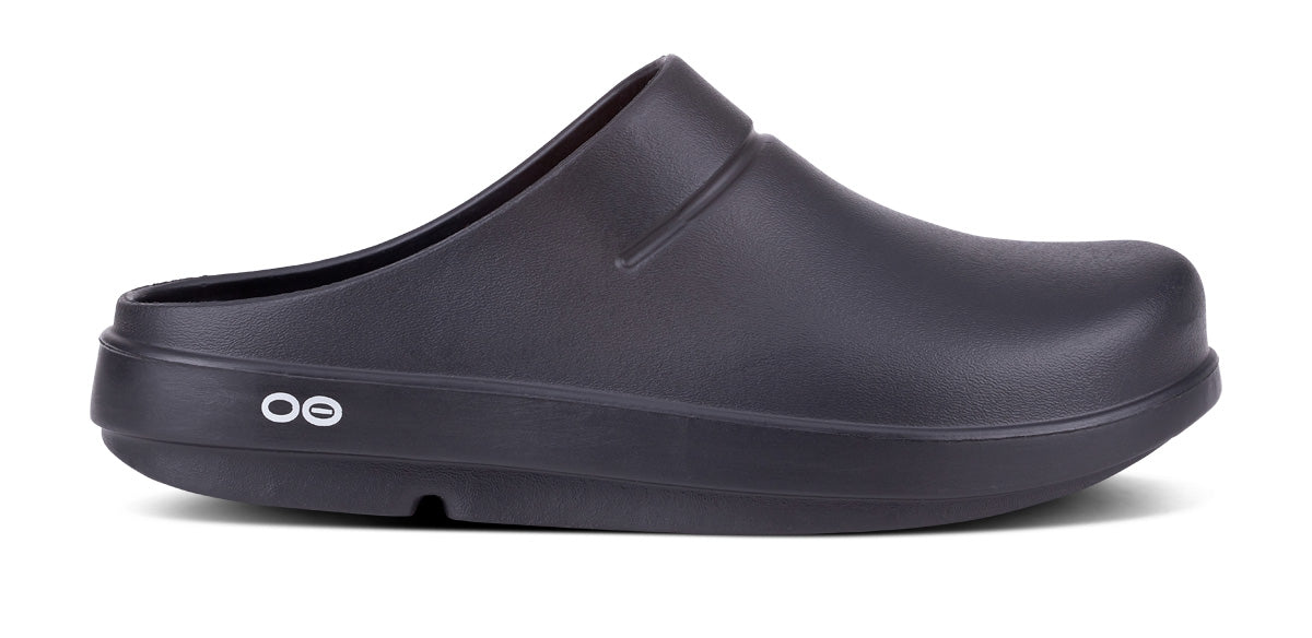 OOFOS UNISEX CLOG SLIDE SANDALS -BLACK - Sole Therapy