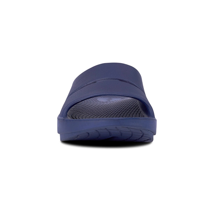 OOFOS UNISEX OOAHH SLIDE SANDALS - NAVY - Sole Therapy