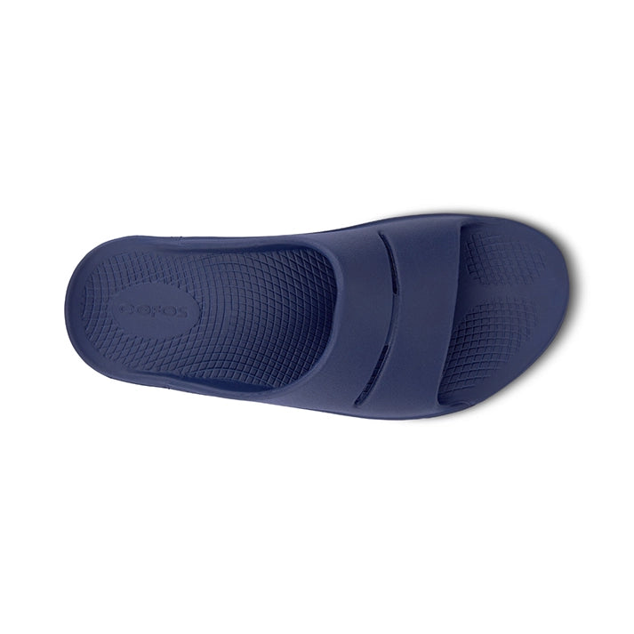 OOFOS UNISEX OOAHH SLIDE SANDALS - NAVY - Sole Therapy
