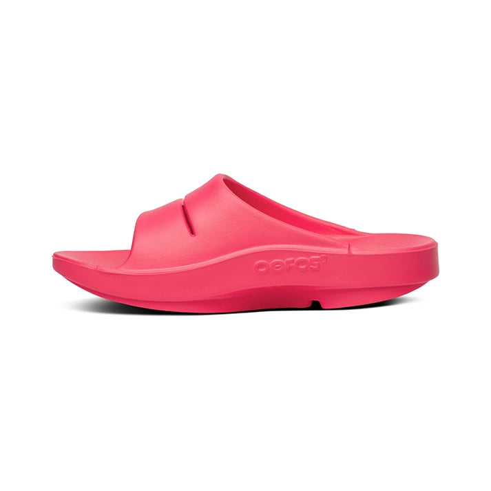 OOFOS UNISEX OOAHH SLIDE SANDALS - NEON BERRY - Sole Therapy