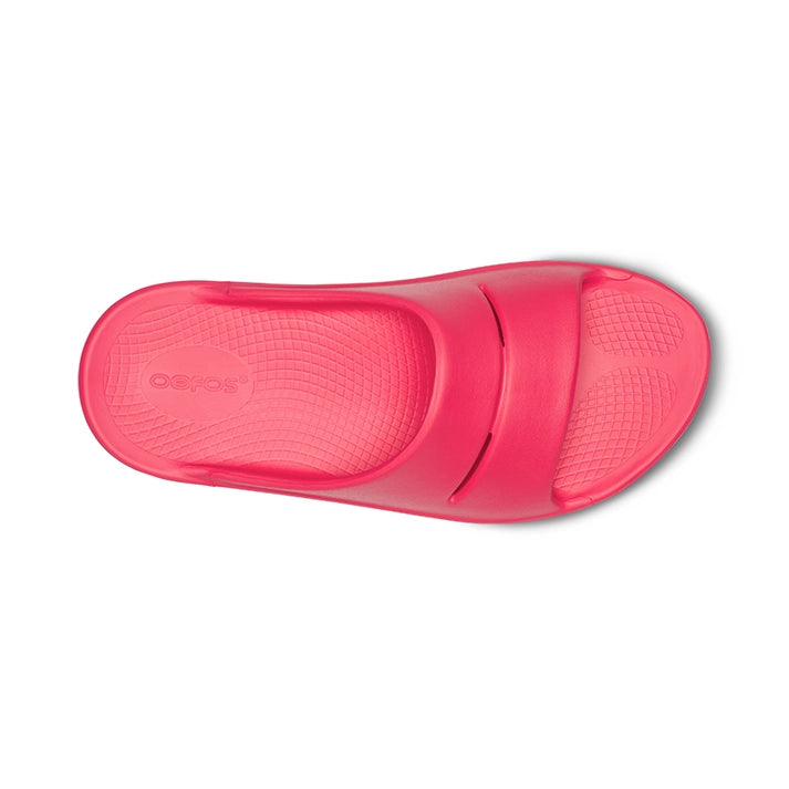 OOFOS UNISEX OOAHH SLIDE SANDALS - NEON BERRY - Sole Therapy