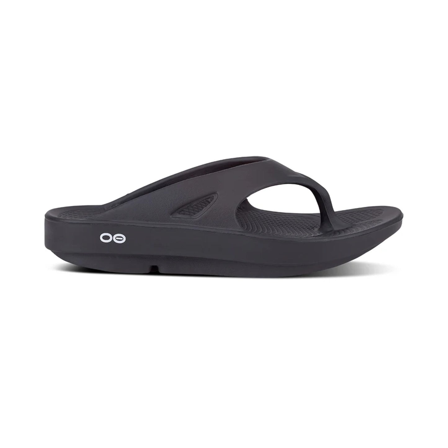 OOFOS UNISEX OORIGINAL THONG SPORTS SANDAL- BLACK - Sole Therapy