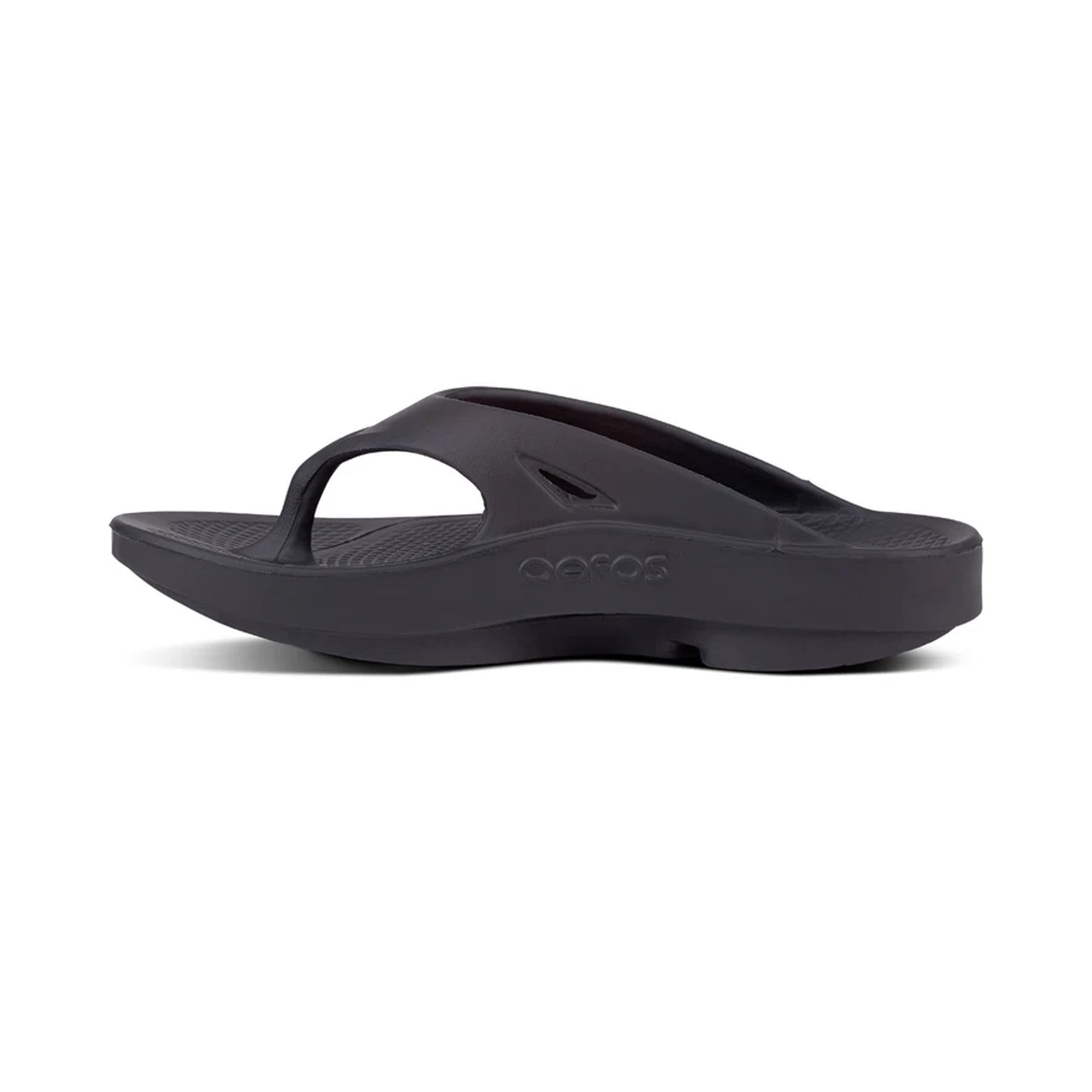 OOFOS UNISEX OORIGINAL THONG SPORTS SANDAL- BLACK - Sole Therapy
