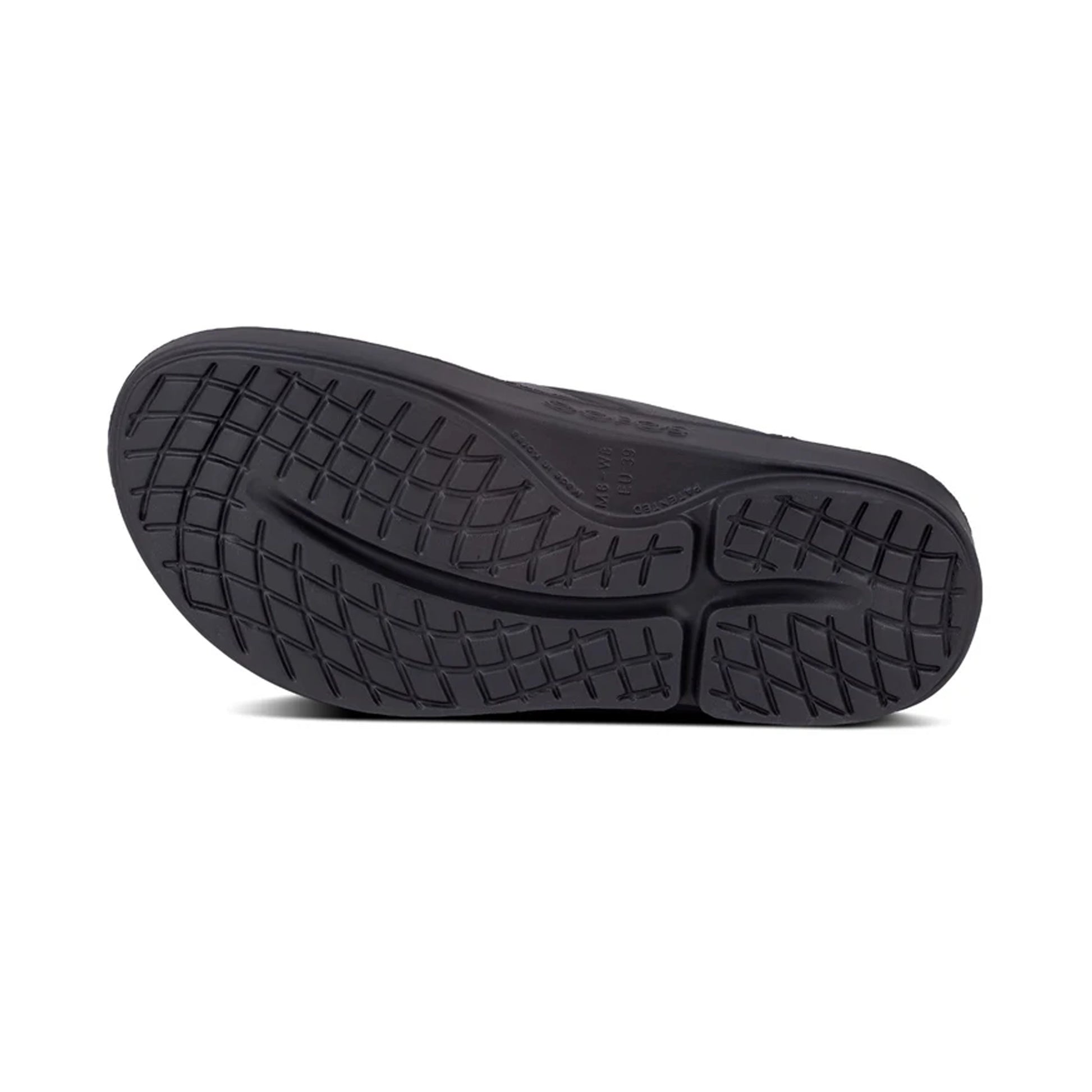 OOFOS UNISEX OORIGINAL THONG SPORTS SANDAL- BLACK - Sole Therapy