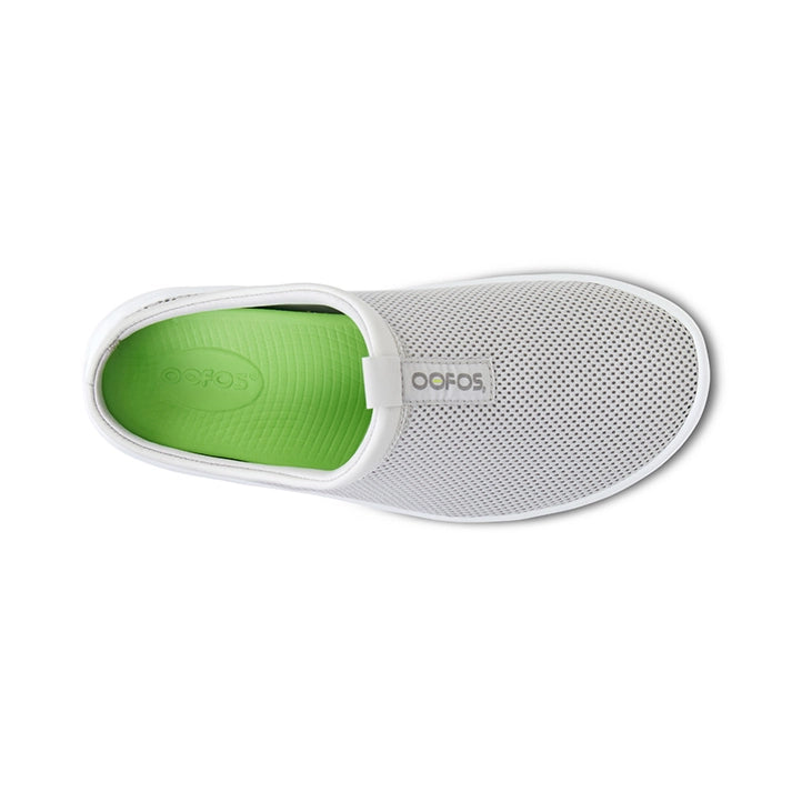 OOFOS WOMEN'S OOCOOZIE SPORT MULE - WHITE GREY - Sole Therapy