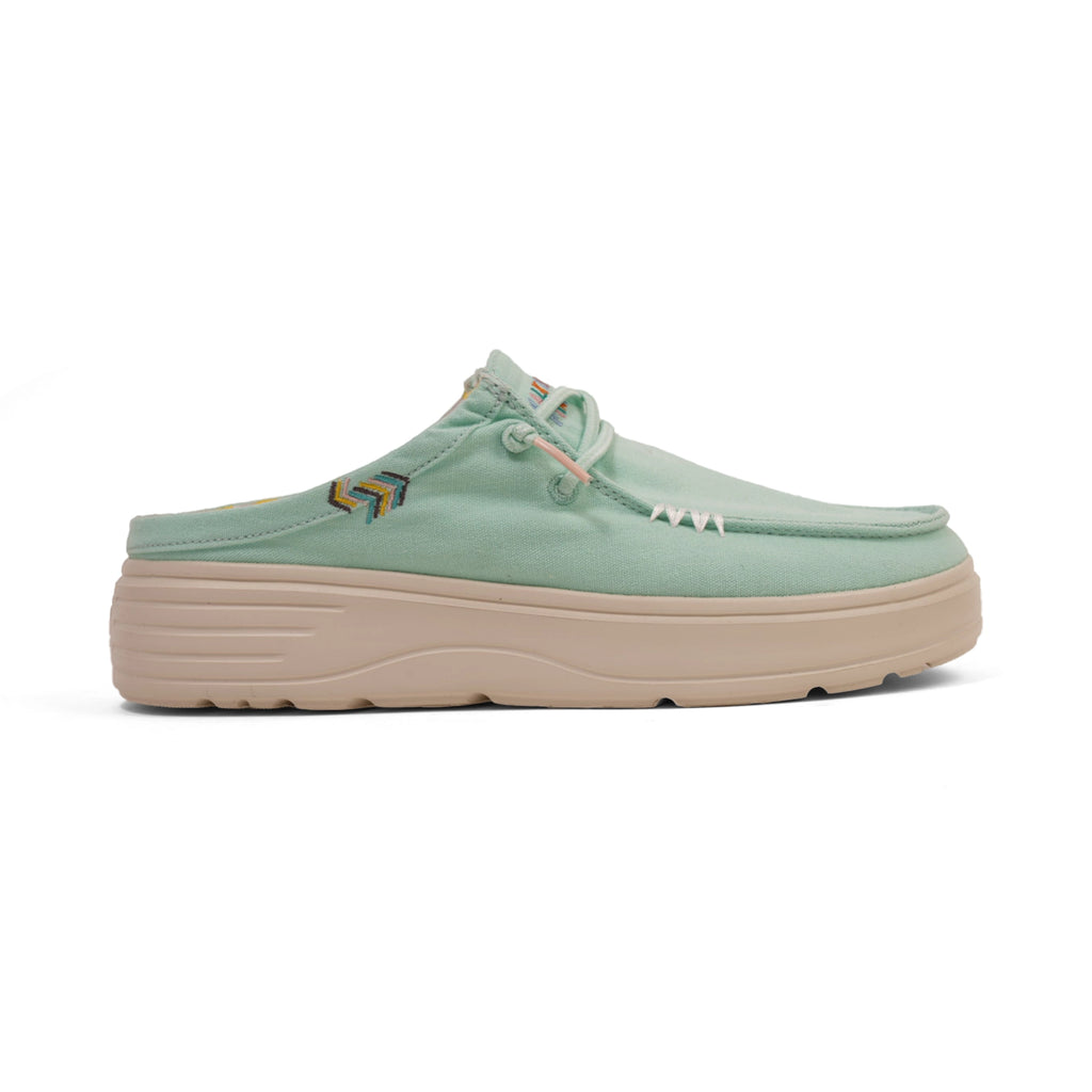 PITAS WOMEN CAPARICA ULTRALIGHT PLATFROM MULES -AQUA - Sole Therapy